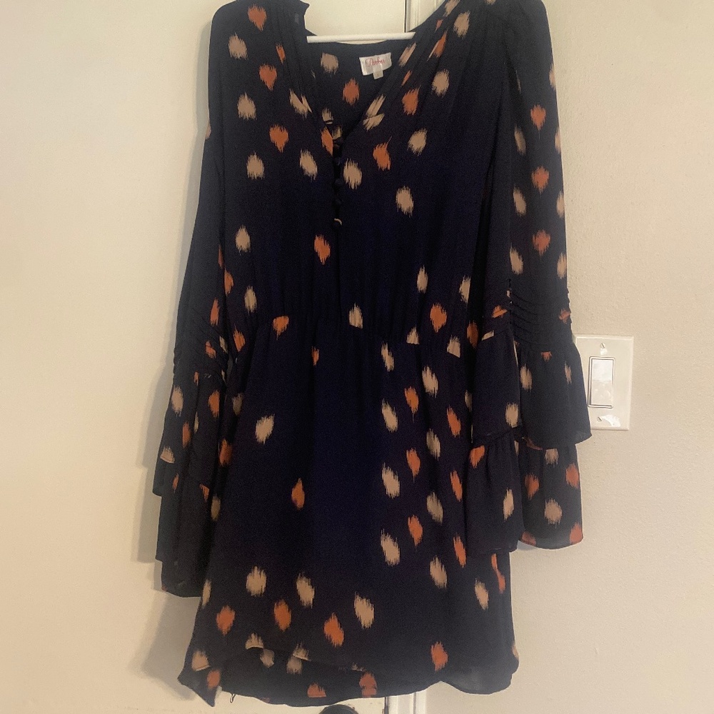 Parker Blue & Polkadot Dress